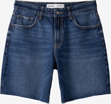 Bershka Loosefit Shorts in Blau: predná strana