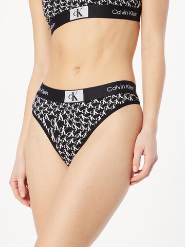 Calvin Klein Underwear String in Zwart: voorkant