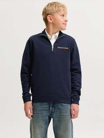 Jack & Jones Junior Mikina 'JORNORREBRO' – modrá: přední strana