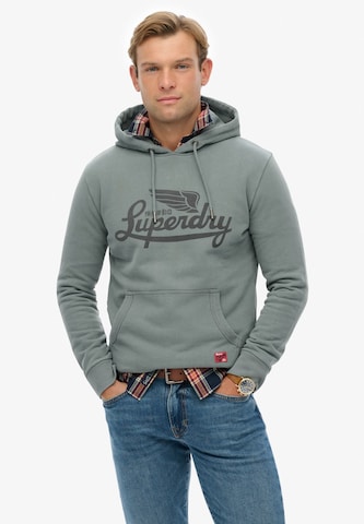Superdry Sweatshirt 'Heritage' in Green: front