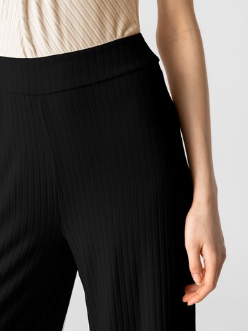 Les Lunes Wide Leg Hose 'Michelle' in Schwarz
