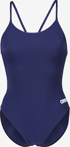 mėlyna ARENA Biustjė Maudymosi kostiumėlis 'LACE BACK SOLID': priekis
