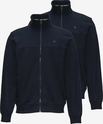 s.Oliver Sweatjacke 'Basic' in Blau: Vorderseite