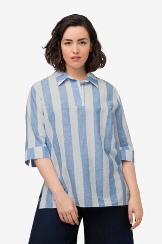 Ulla Popken Blouse in Blauw: voorkant