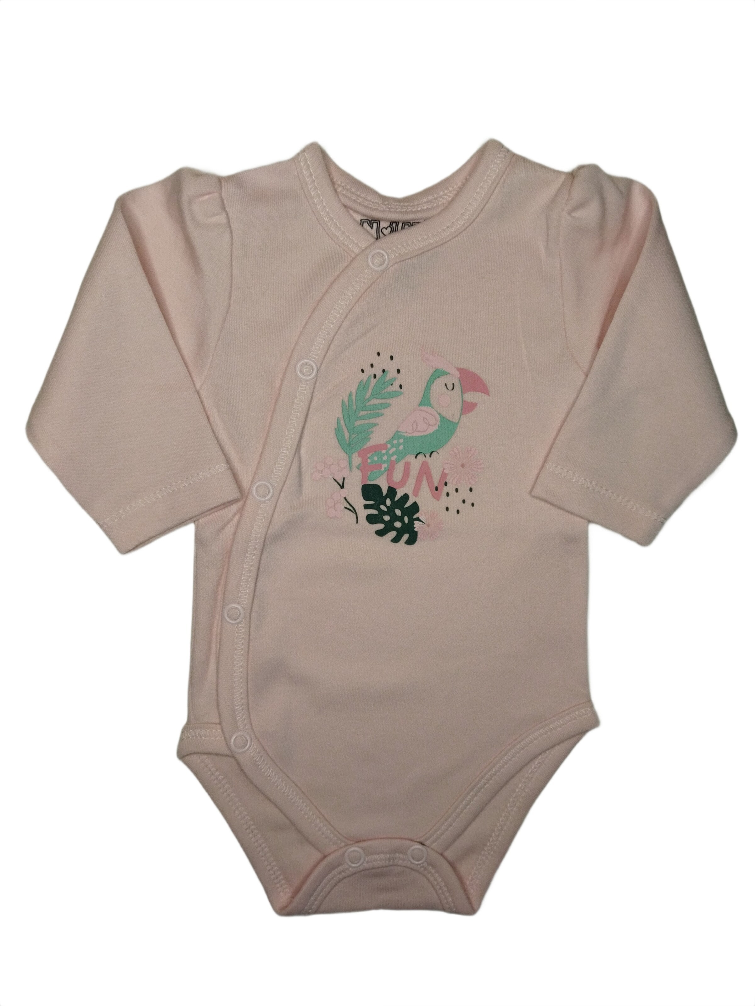 NINI Rompertje/body in Roze: voorkant