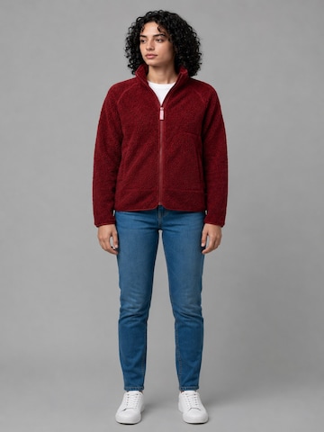 Derbe Fleece Jacket 'Kuschelby' in Red
