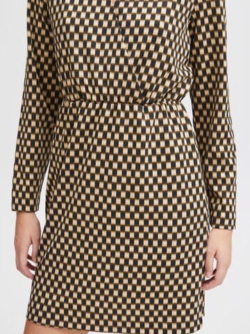 ICHI Dress ' Kate ' in Beige