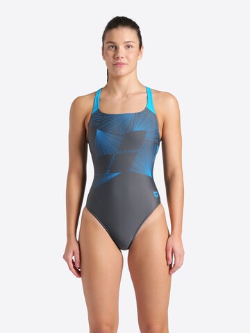 Maillot de bain 'CONTROL PRO BACK' ARENA en gris : devant