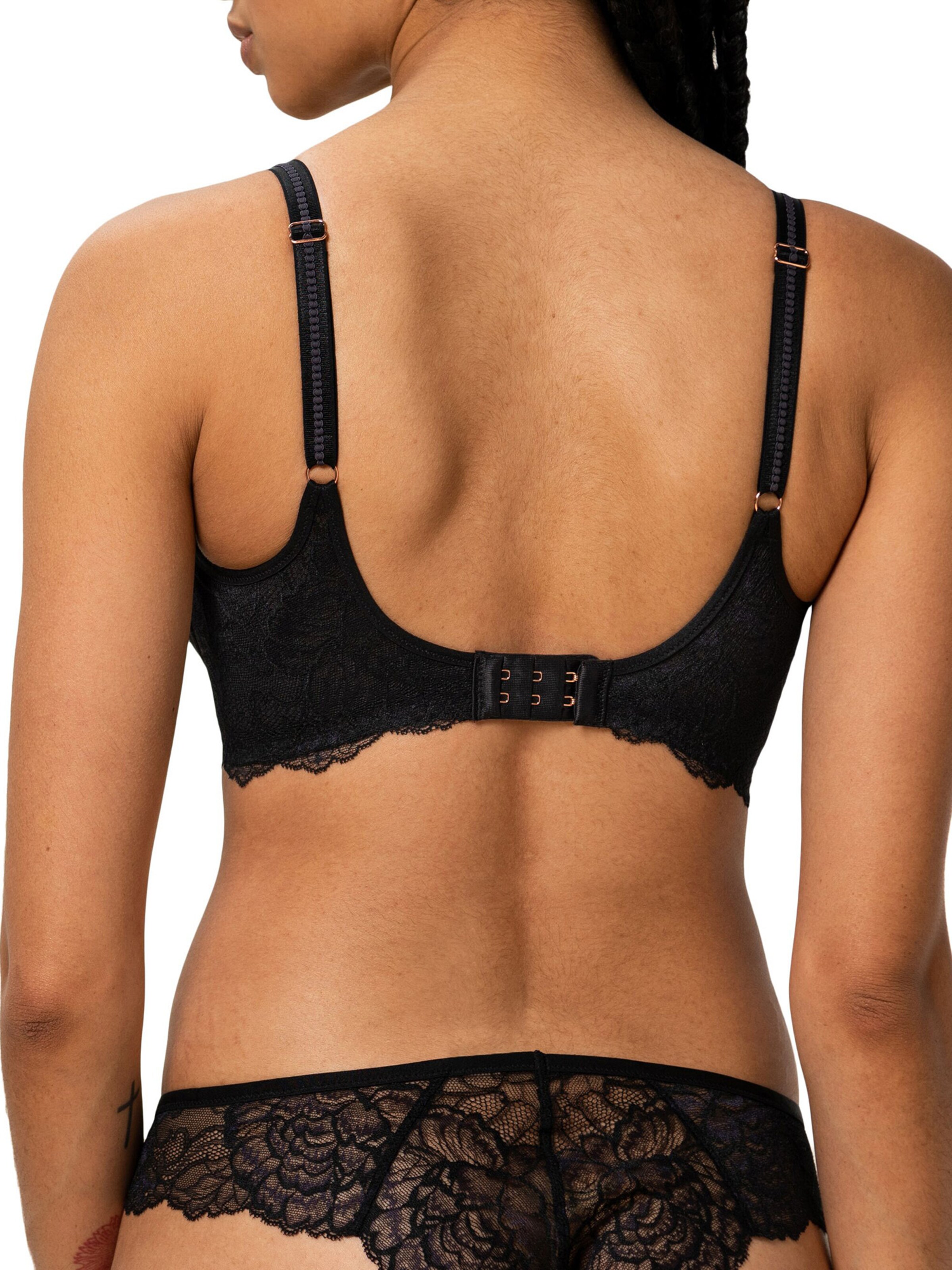 TRIUMPH Bügel-BH ' Peony Florale ' in Schwarz