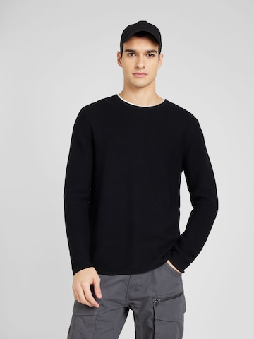 Authentic Le Jogger Pullover in Schwarz: predná strana