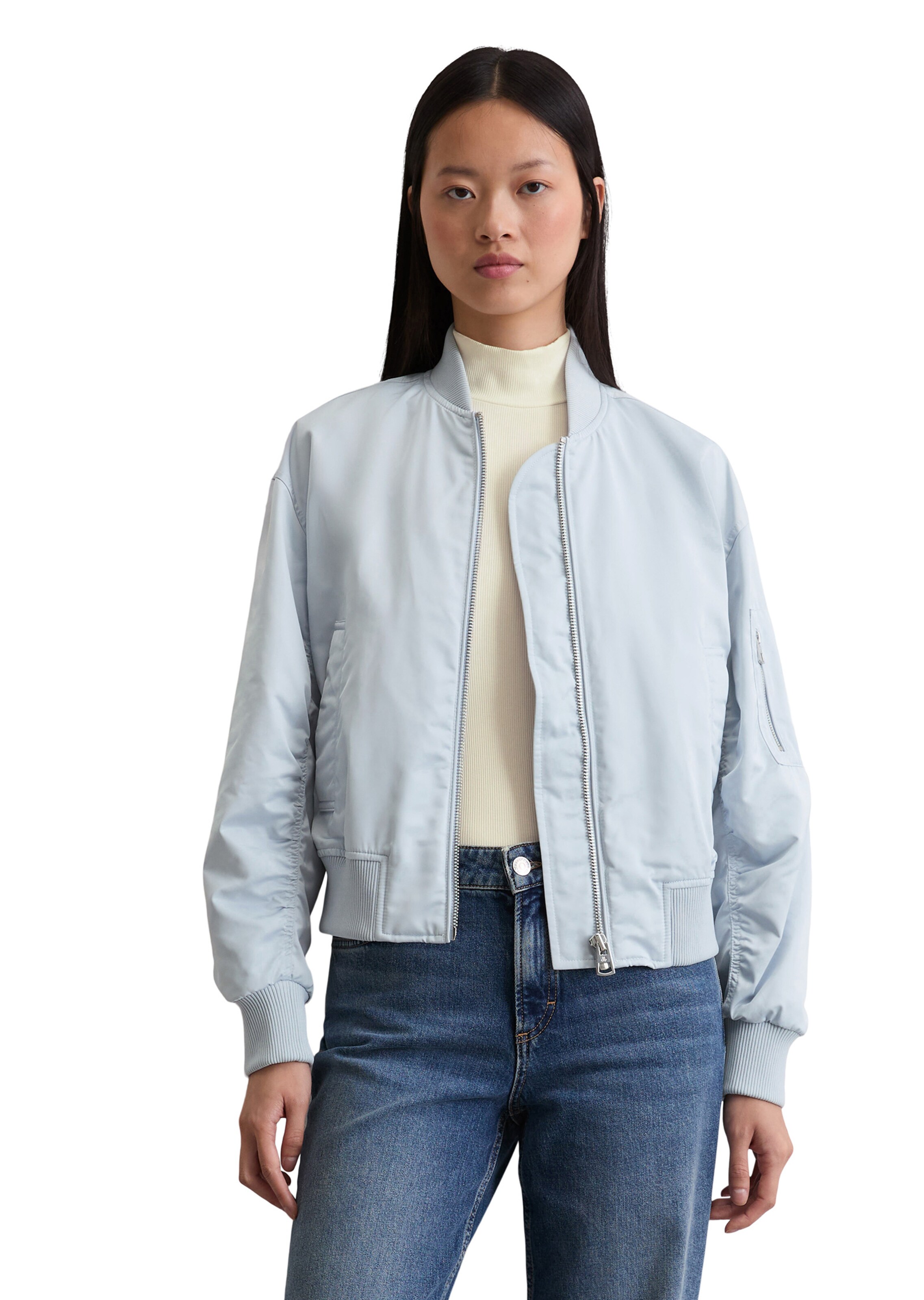 Marc O'Polo Tussenjas in Blauw: voorkant