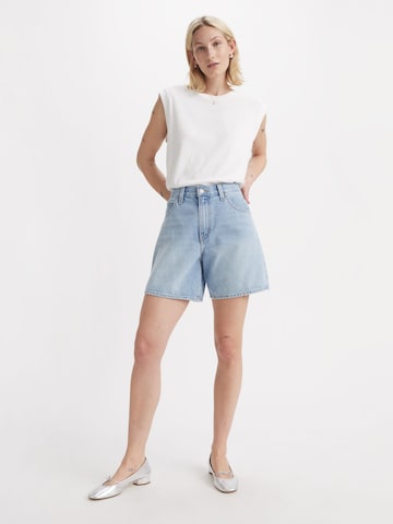 LEVI'S ® Свободный крой Штаны 'High-Rise Baggy Shorts' в Синий: спереди
