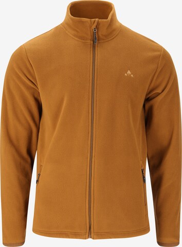 Whistler Athletic Fleece Jacket 'Cocoon' in Brown: front