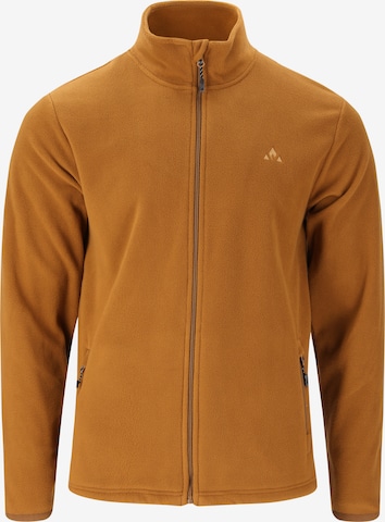 Whistler Athletic Fleece Jacket 'Cocoon' in Brown: front