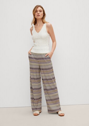 COMMA Wide leg Broek in Gemengde kleuren