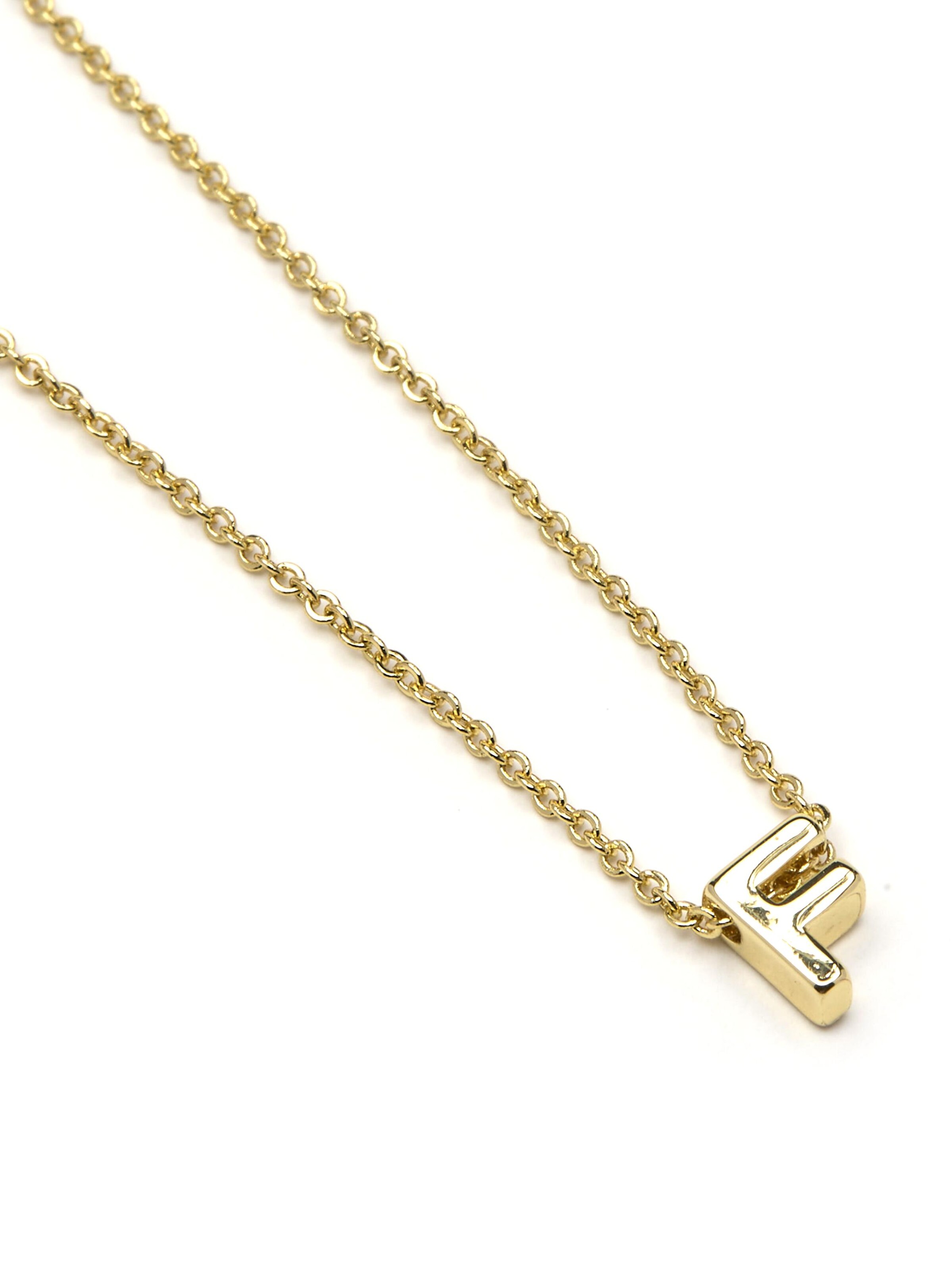 Luxenter Halsband 'F' i guld