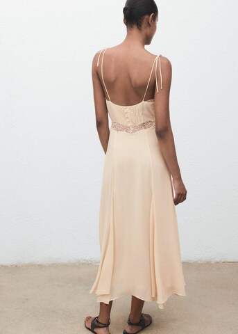 MANGO Dress 'Garbo' in Beige