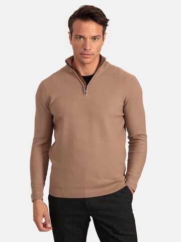 Pull-over Jacey Quinn en marron : devant