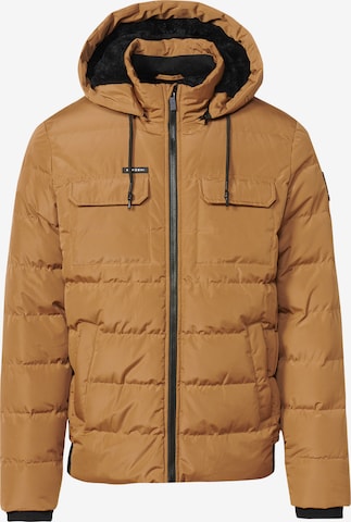 KOROSHI Between-season jacket in Brown: front