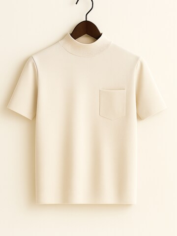 WEARABLE STORIES Pullover 'Lone' in Beige: Vorderseite