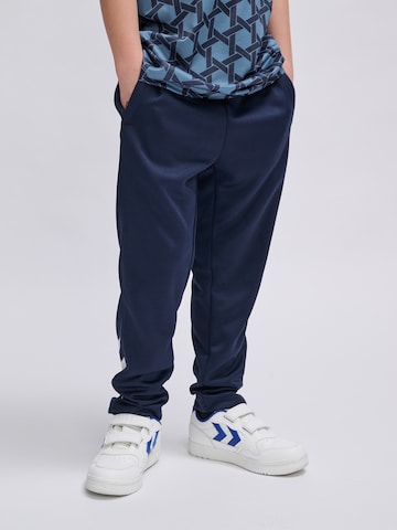 Hummel Regular Pants in Blue: front