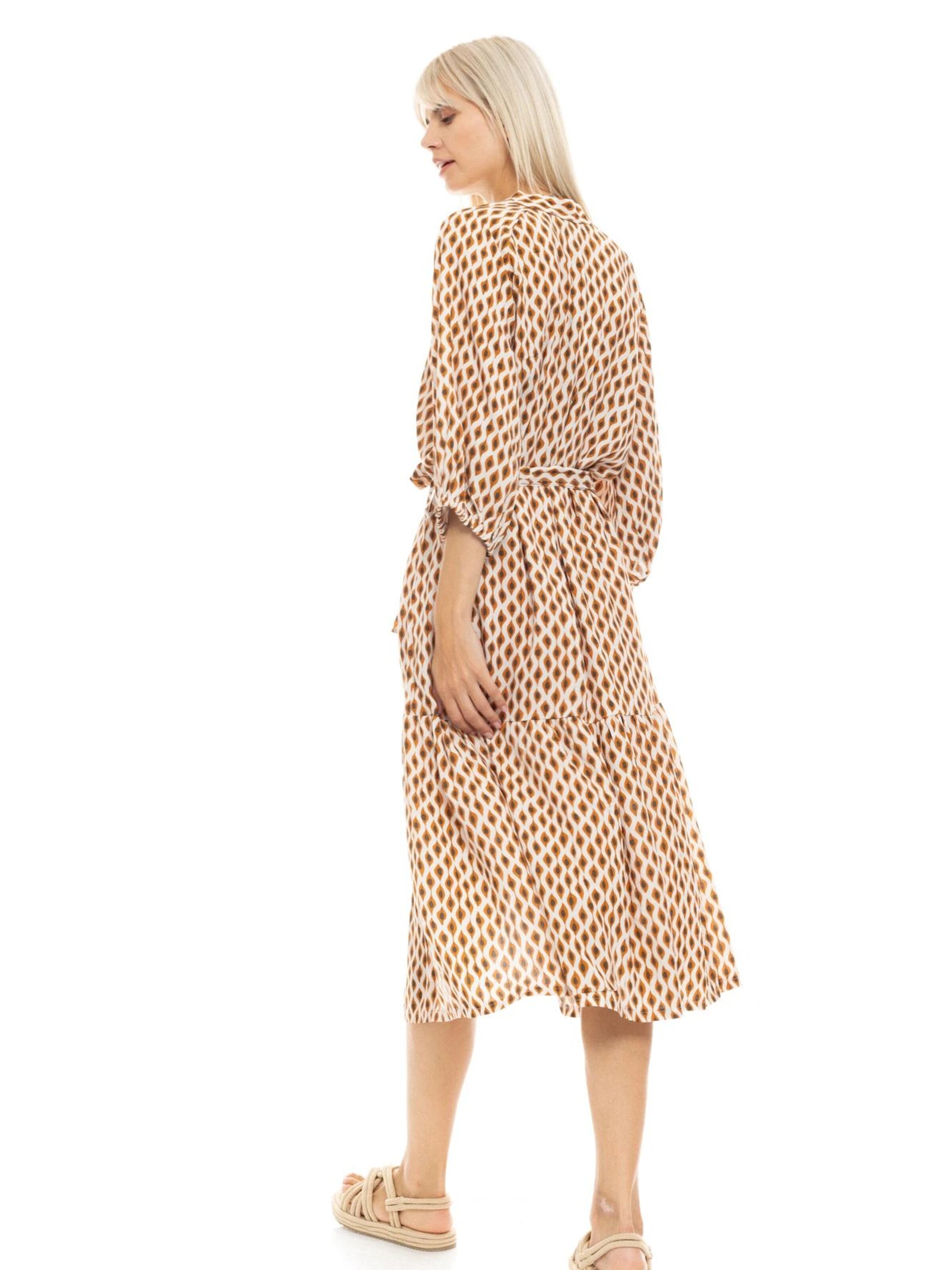 Pink Label Φόρεμα 'BEACHWEAR LONG SAFARI' σε μπεζ