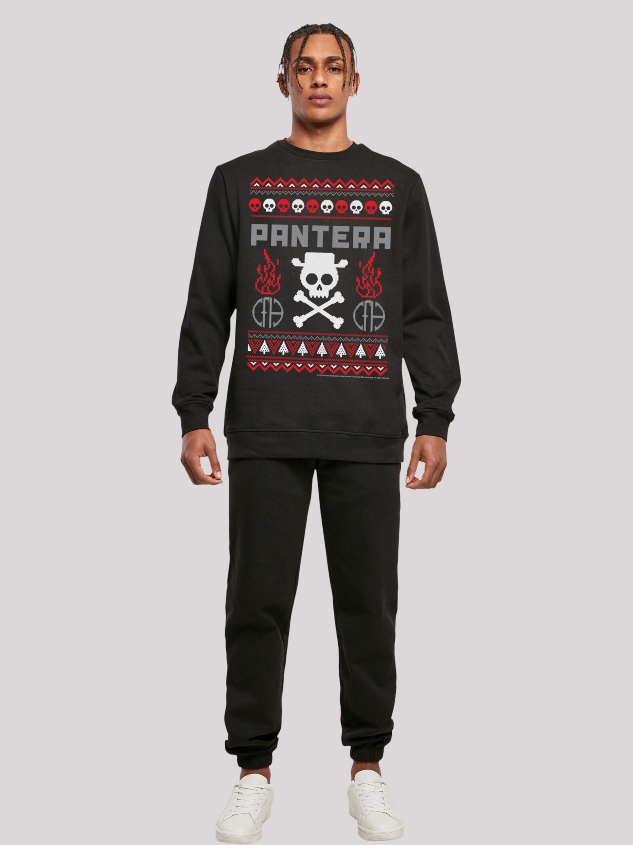 F4NT4STIC Sweatshirt 'Pantera Weihnachten Christmas' in Black | ABOUT YOU