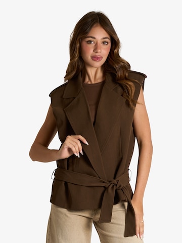 Gilet HAVE ONE en marron : devant