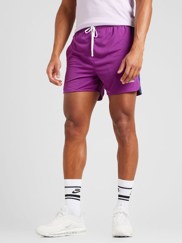 NIKEregular Sportske hlače 'TRACK CLUB' - ljubičasta boja: prednji dio
