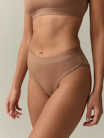self. Panty in Brown: front