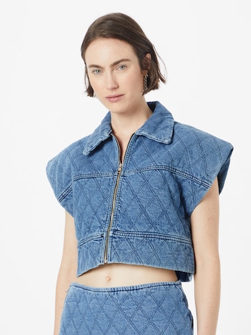 Gilet Nasty Gal en bleu : devant