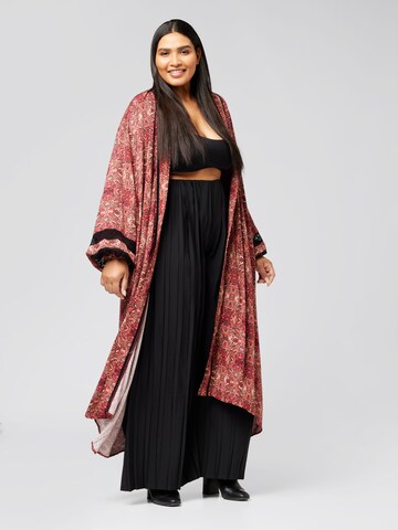 Guido Maria Kretschmer Curvy - Kimono 'Halina ' em vermelho