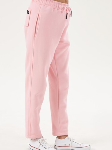 LOUIS LECLER Slimfit Broek 'Elise' in Roze