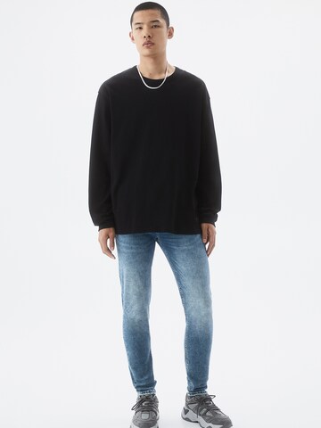 Pull&Bear Skinny Jeansy w kolorze niebieski