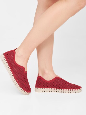 ILSE JACOBSEN Slip-on 'Tulip3275' in Rood: voorkant
