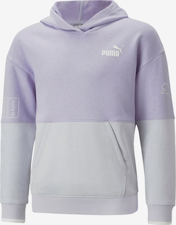 PUMA Sport sweatshirt i lila: framsida