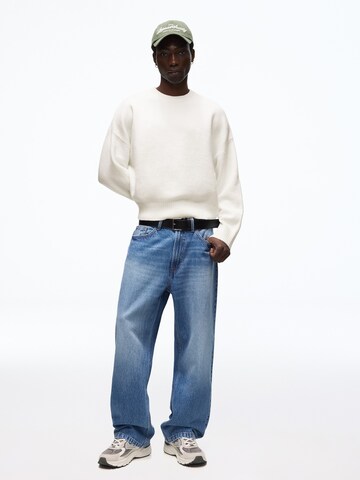 Bershka Baggy Дънки в синьо