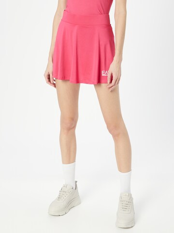 EA7 Emporio Armani Athletic Skorts in Pink: front