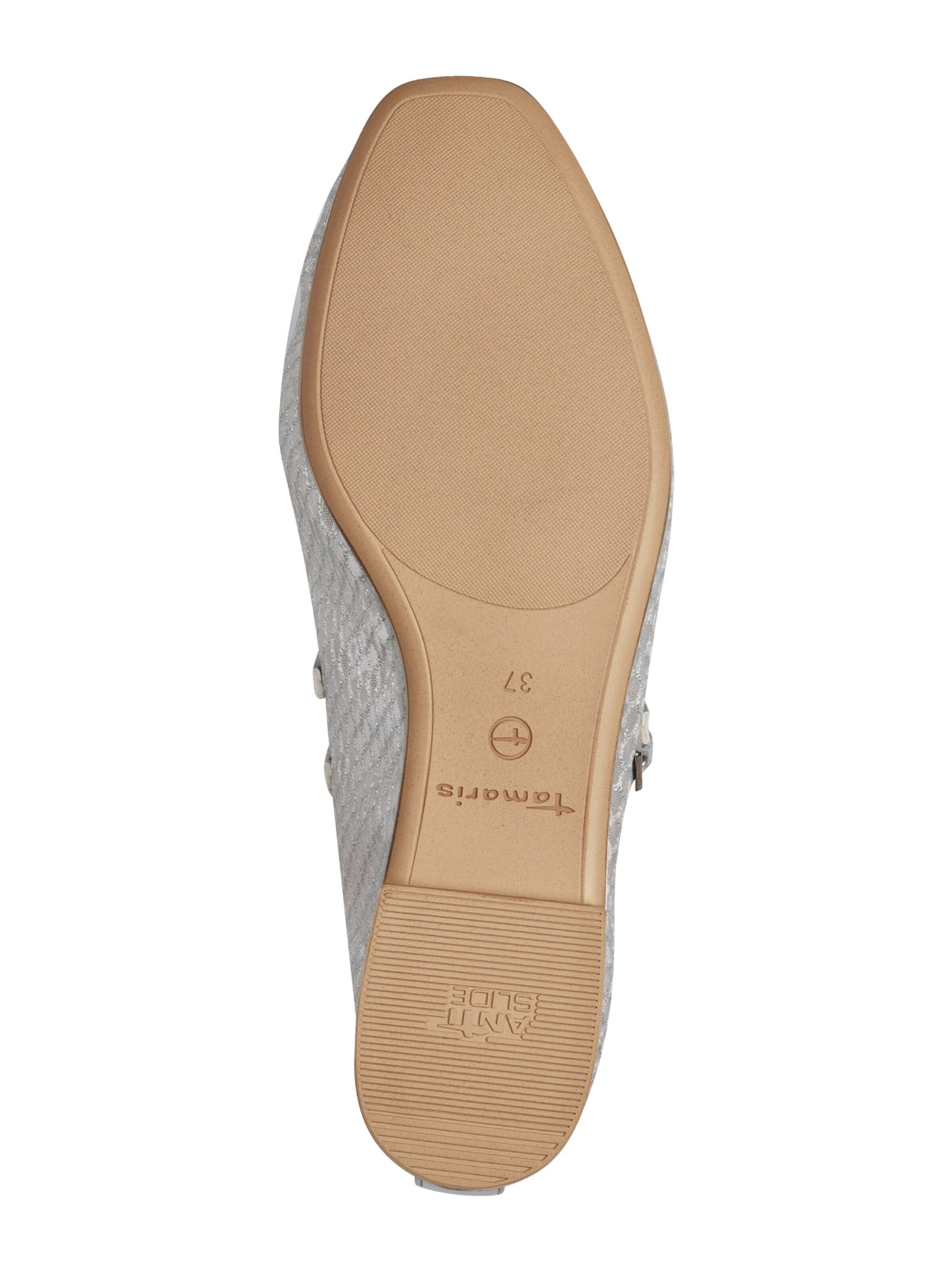 Tamaris Baleríny s ramienkom - Strieborná