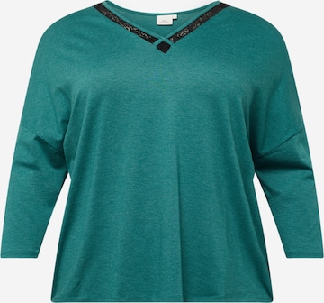ONLY Carmakoma - Camisa 'Nika' em verde: frente