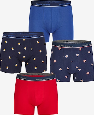 Happy Shorts - Boxers ' Fan Print Sets ' em azul: frente