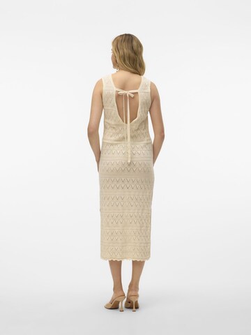 VERO MODA Gebreide jurk 'BALI ' in Beige