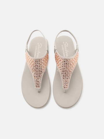 SKECHERS Босоножки через палец 'MEDITATION LUXE' в Серый