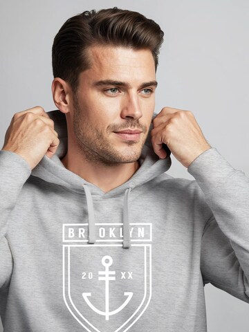 Neverless Sweatshirt 'Brooklyn Anker' in Grey