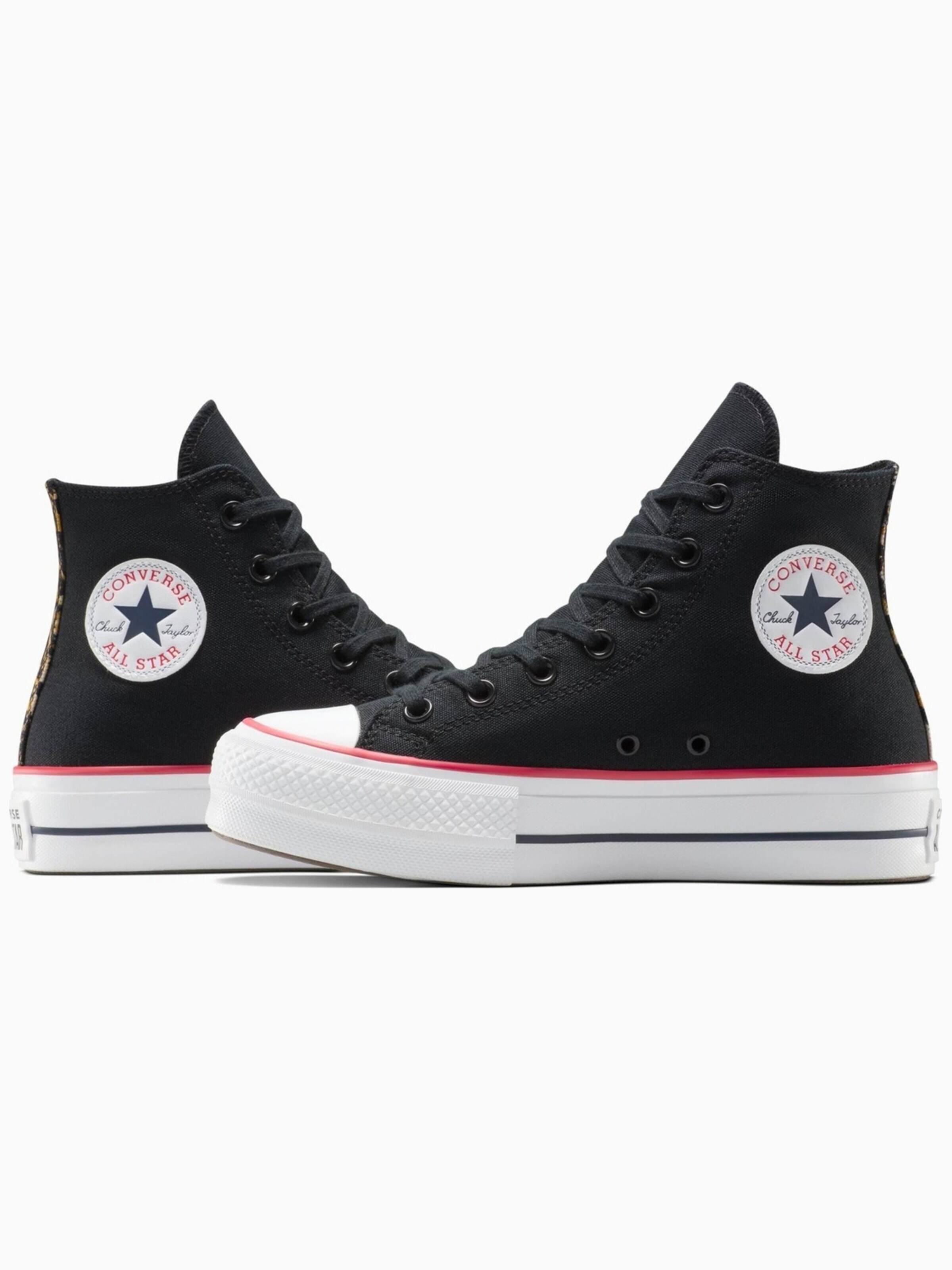 Sneaker alta 'Converse Chuck Taylor All Star Lift Platform Leopard' di CONVERSE in nero