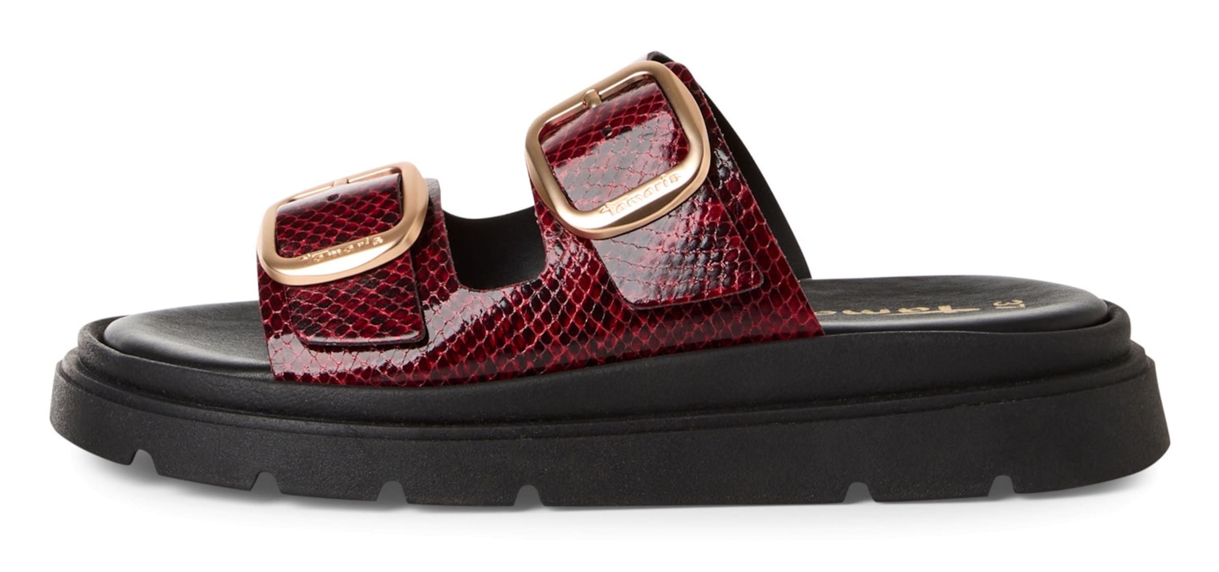 Tamaris Mules in Red