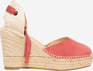 Alhamas - Sandalias 'Alpargata Cuña 10 cm' en rosa: frente