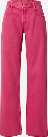 G-Star RAW Wide leg Jeans 'Judee' in Roze: voorkant