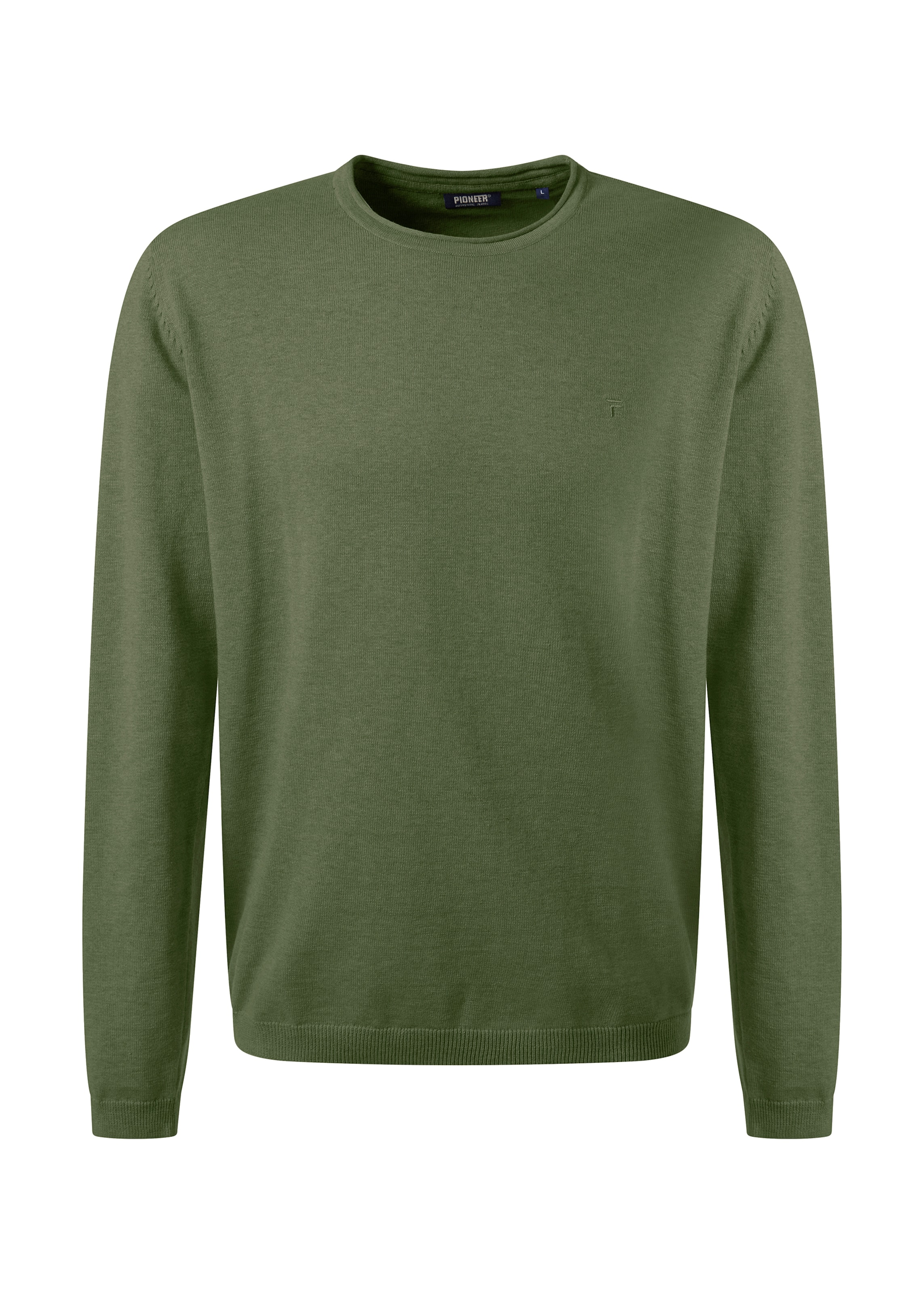 Pioneer Authentic Jeans Pullover in Grün: Vorderseite