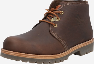 PANAMA JACK Lace-Up Boots in Brown: front